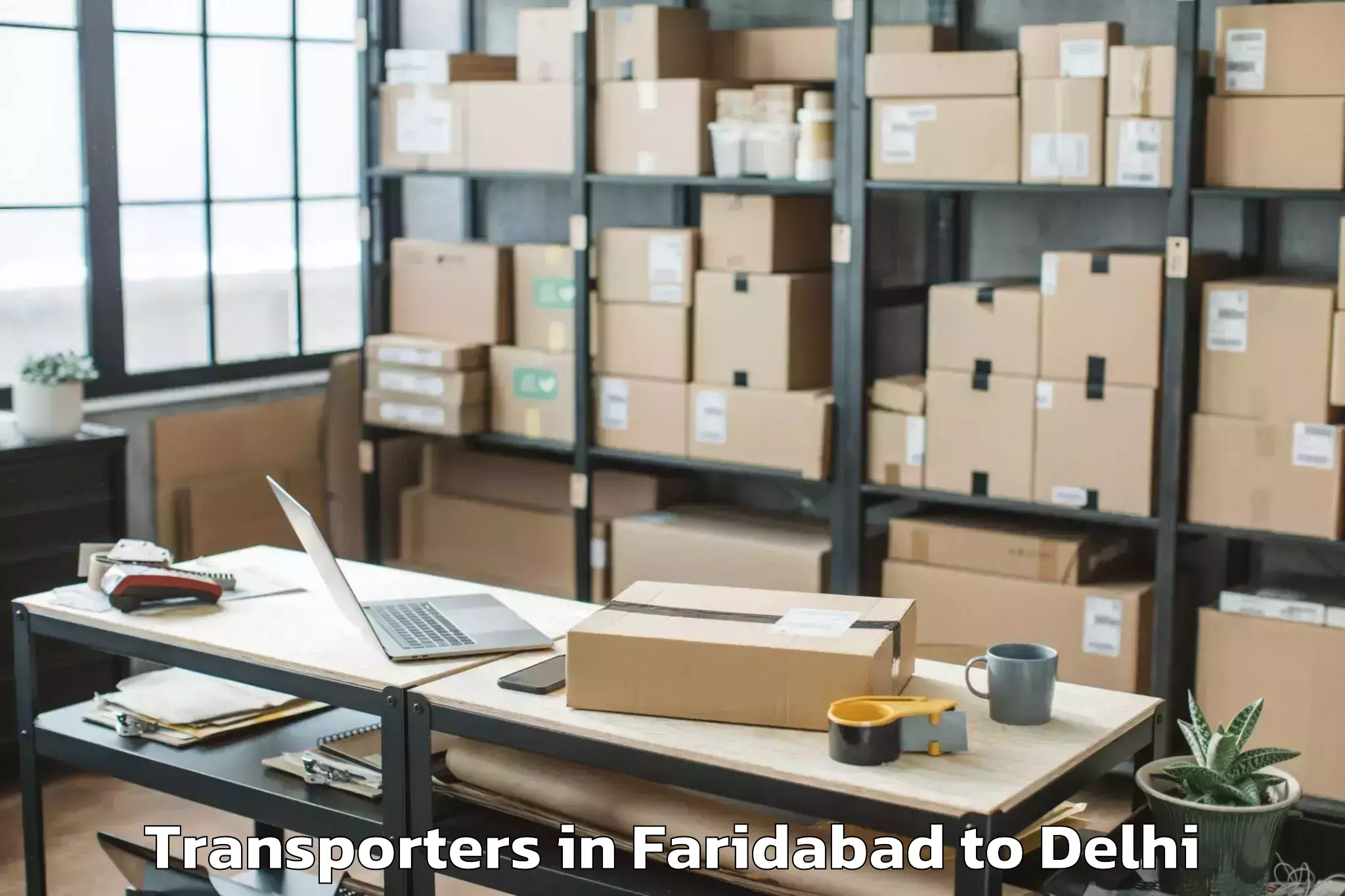 Top Faridabad to East Delhi Transporters Available